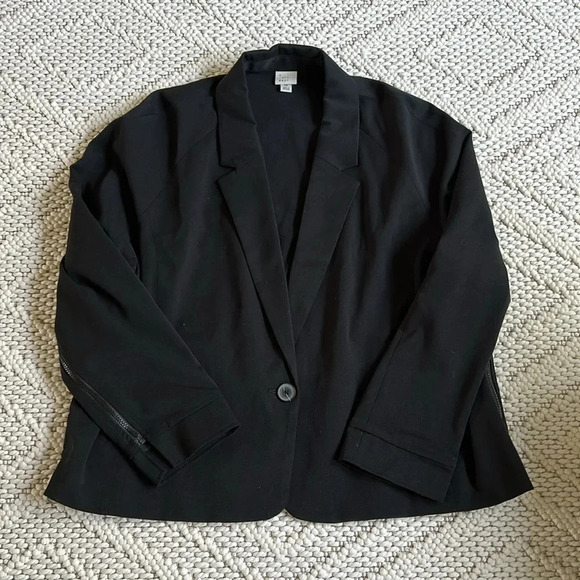 a new day Elegant Black Suit Jacket - Picture 3 of 9
